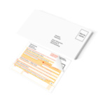 SEPA-Überweisung, einzeln, 2-fach, mit Eindruck und Briefumschlag