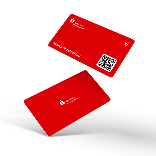 Digitale NFC-Visitenkarten | aus recyceltem PVC | Sparkasse (inkl. digitalen vCard-Profil) Digitale NFC-Visitenkarten | aus recyceltem PVC | Sparkasse (inkl. digitalen vCard-Profil)
